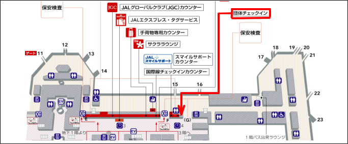 羽田空港第1ターミナル2F北ウイング